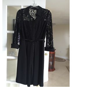 Roz & Ali size 8 dress black dress.